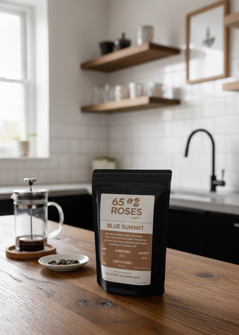 Blue Summit: - Milk Chocolate Smoothness - Subtle Dried Fruit Notes - Brown Sugar Sweetness